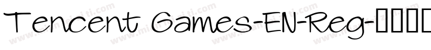 Tencent Games-EN-Reg字体转换